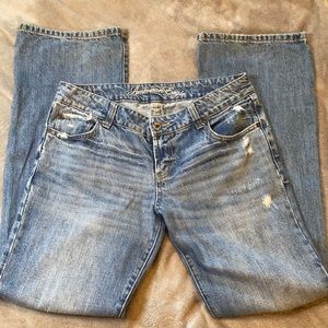 American Eagle Distressed Bootcut Jeans